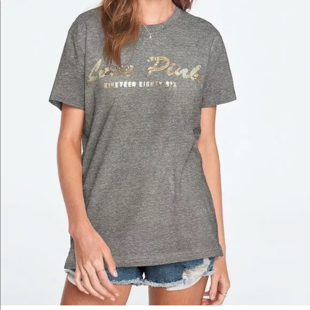 Victoria’s Secret Pink Bling Campus Short Tee XS - Picture 8 of 8